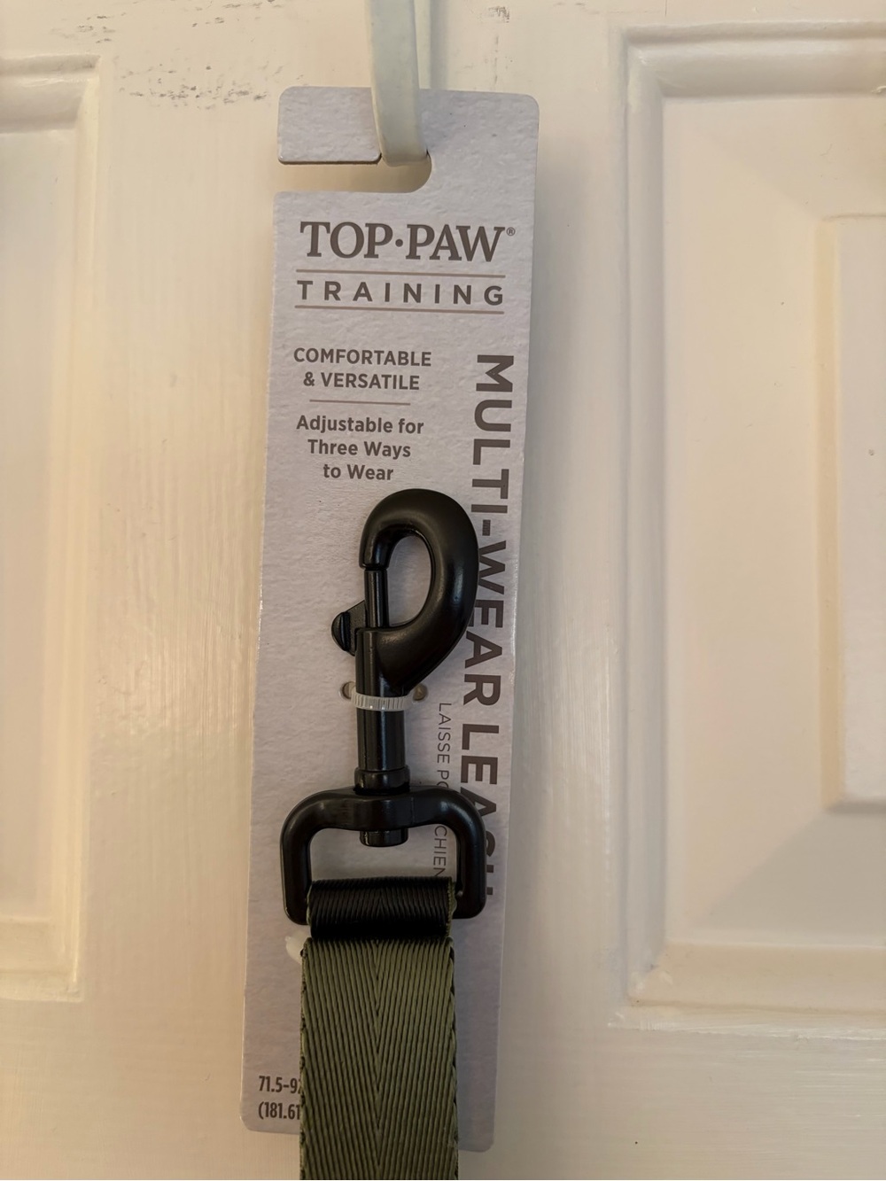 Top Paw Multi-Use Hands-Free Dog Leash Green Black NWT